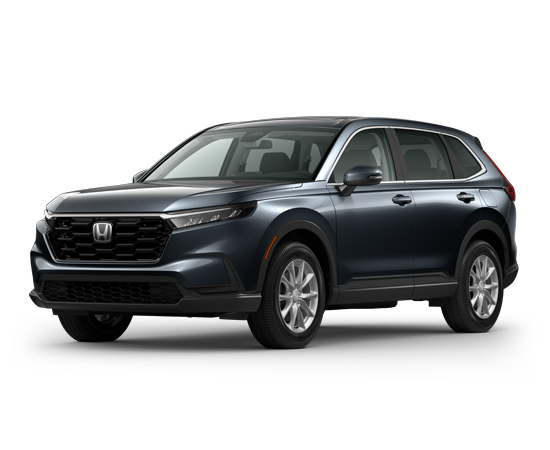 2026 Honda CR-V EX in Meteorite Gray Metallic — front three-quarter view